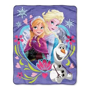 NEW Disney Frozen Raschel Throw 40"Wx50"L
